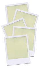Blank Polaroid film layout.