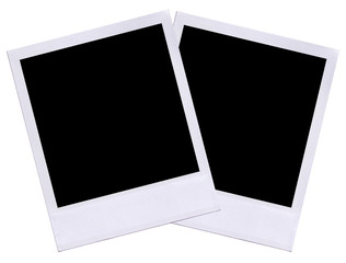 Blank Polaroid film layout.
