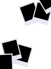 Blank Polaroid film layout.