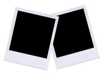 Blank Polaroid film layout.