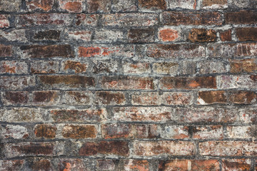 Grunge dirty brick wall background.