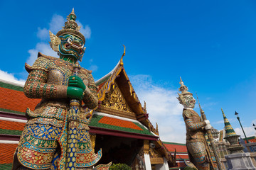Demon Guardian in Wat Phra Kaew Grand Palace