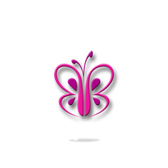 butterfly, logo, icon, symbol, beautiful