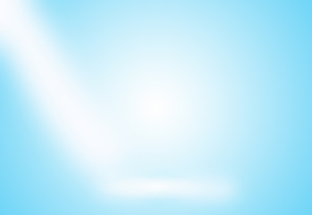 Light blue gradient abstract background. Empty room for display product.
