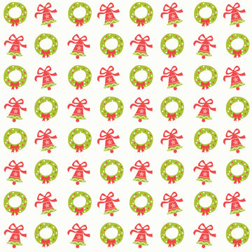 merry christmas seamless pattern background