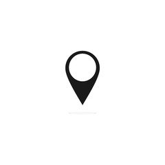 Map pointer icon, location symbol, navigations sign