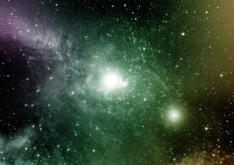 galaxy in a free space