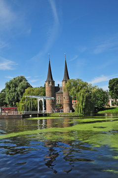 Delft, Olanda - Paesi Bassi, Delftse Vliet e Oostpoort