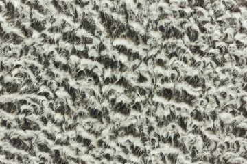 Gray soft plush carpet fiber texture.