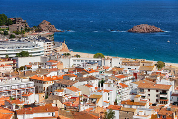 Fototapeta na wymiar Resort Town of Tossa de Mar on Costa Brava in Spain