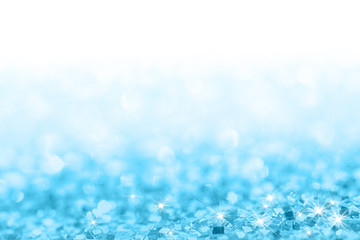 Abstract glitter blue background - 129282291