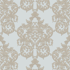 Vintage Baroque damask pattern