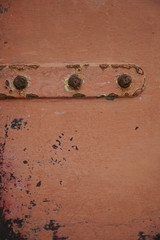 A whole page of rusted metal hinge and door background texture