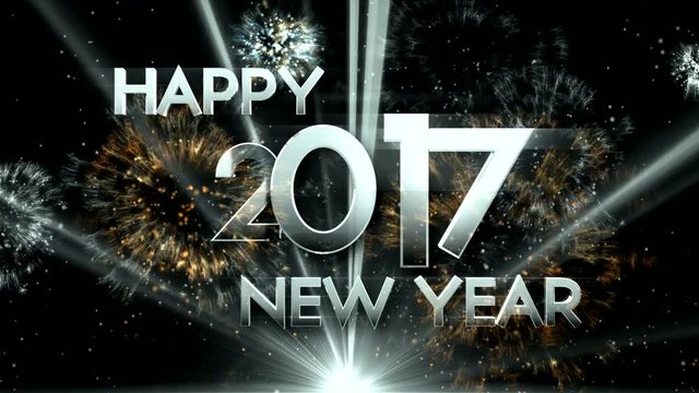 New year 2017 Animaton background