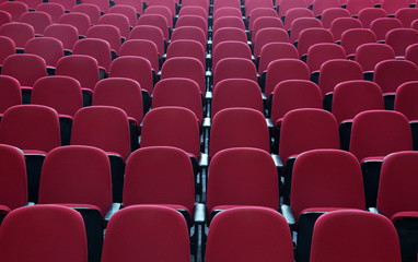 Naklejka premium Seats in cinema theater opera concert hall