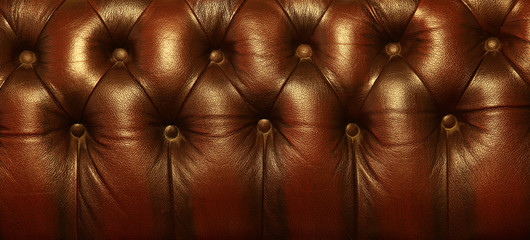Classic leather furniture detail