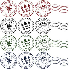 Christmas rubber stamps