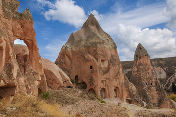 Golden Autumn in Cappadocia. Love Valley. Turkey