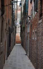Fototapeta premium the narrow street in Venice
