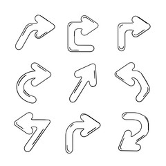 cartoon arrows, doodle arrows