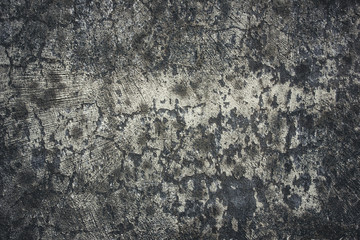 Fototapeta premium Grunge dirty cracked concrete wall with peeling paint background.