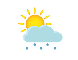 rain cloud sun icon