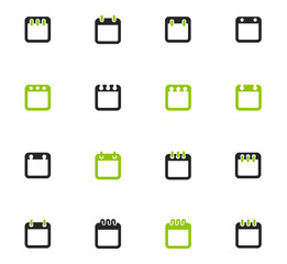Simple icons set of box