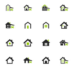 Houses icons set