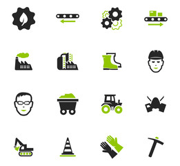 Industrial icons set