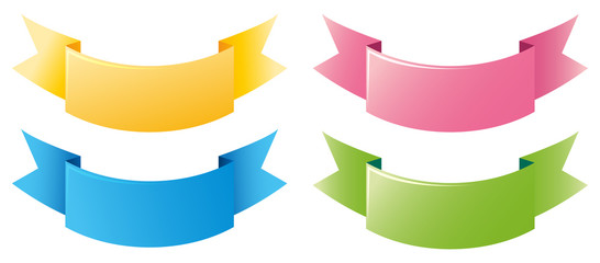 Obraz premium Label template in four colors