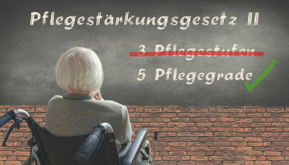 5 Pflegegrade statt 3 Pflegestufen