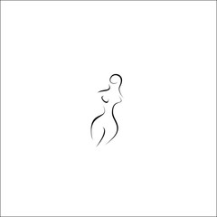 nude female shape icon