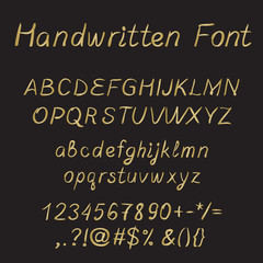 Handwritten Font, ink style