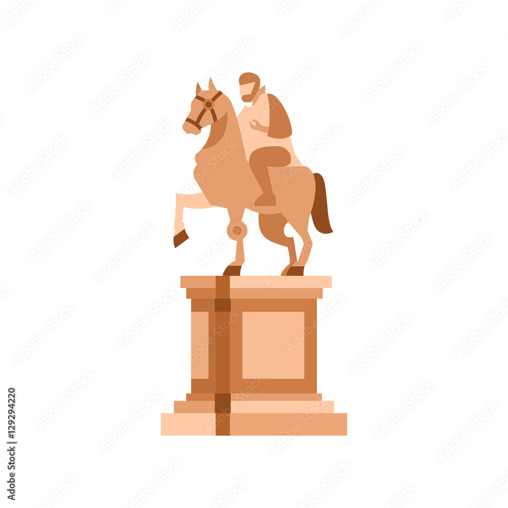 Poster Statue of Marcus Aurelius on horse icon