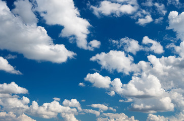 Fototapeta premium blue sky background with white clouds