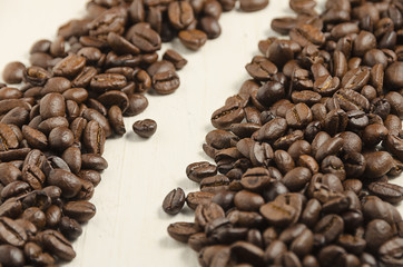 Coffee. Tasty and natural coffee beans.