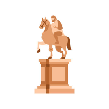 Statue of Marcus Aurelius on horse icon