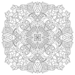 Adult Coloring Book Mandala Ethnic