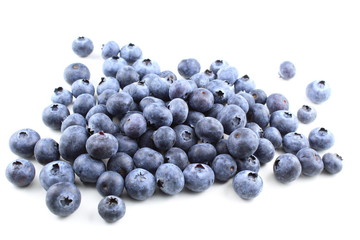 blueberry fruits isolated on a white background