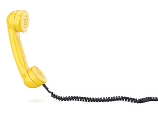 3D rendering of the old telephone handset
