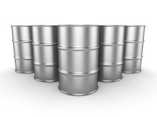 3D rendering aluminum barrel