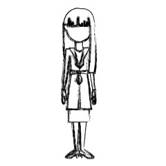 Woman icon. Girl female avatar person people and human theme. Isolated design. Vector illustration