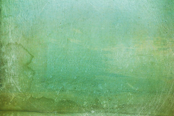 Background with Grunge Decorative Old Paper Texture. Green Vintage Paper