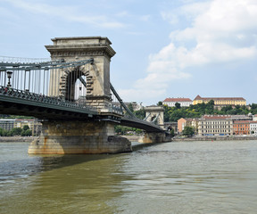 Obraz premium Chain Bridge, Budapest, Hungary