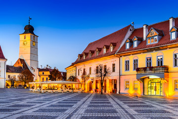 Fototapeta premium Sibiu, Transylvania, Romania