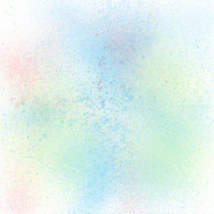 Colorful pastel spray paint on white background