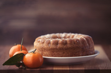 pie and natural orange
