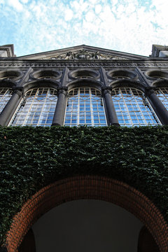 Close-up of the Danish Jewish Museum - Dansk J&oslash;disk Museum, in