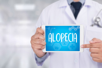 ALOPECIA male head , alopecia air loss haircare medicine bald tr