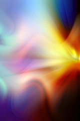 Abstract background in blue, purple, yellow, red and orange colors